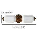 Vintage Glass Margot Vanity Light Fixture