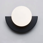 Spherical Glass Globe Colorful Wall Sconce