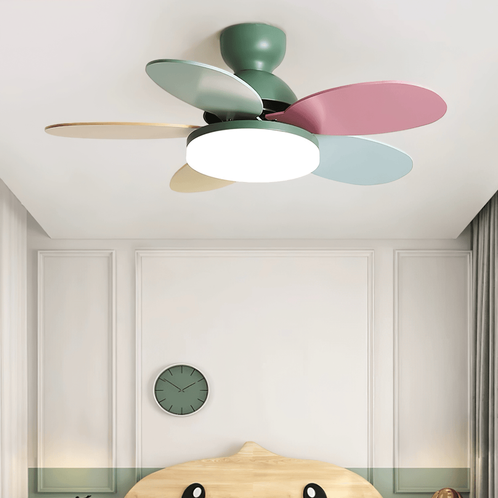 Petalo Modern Wood Ceiling Fan Light