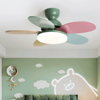 Petalo Modern Wood Ceiling Fan Light