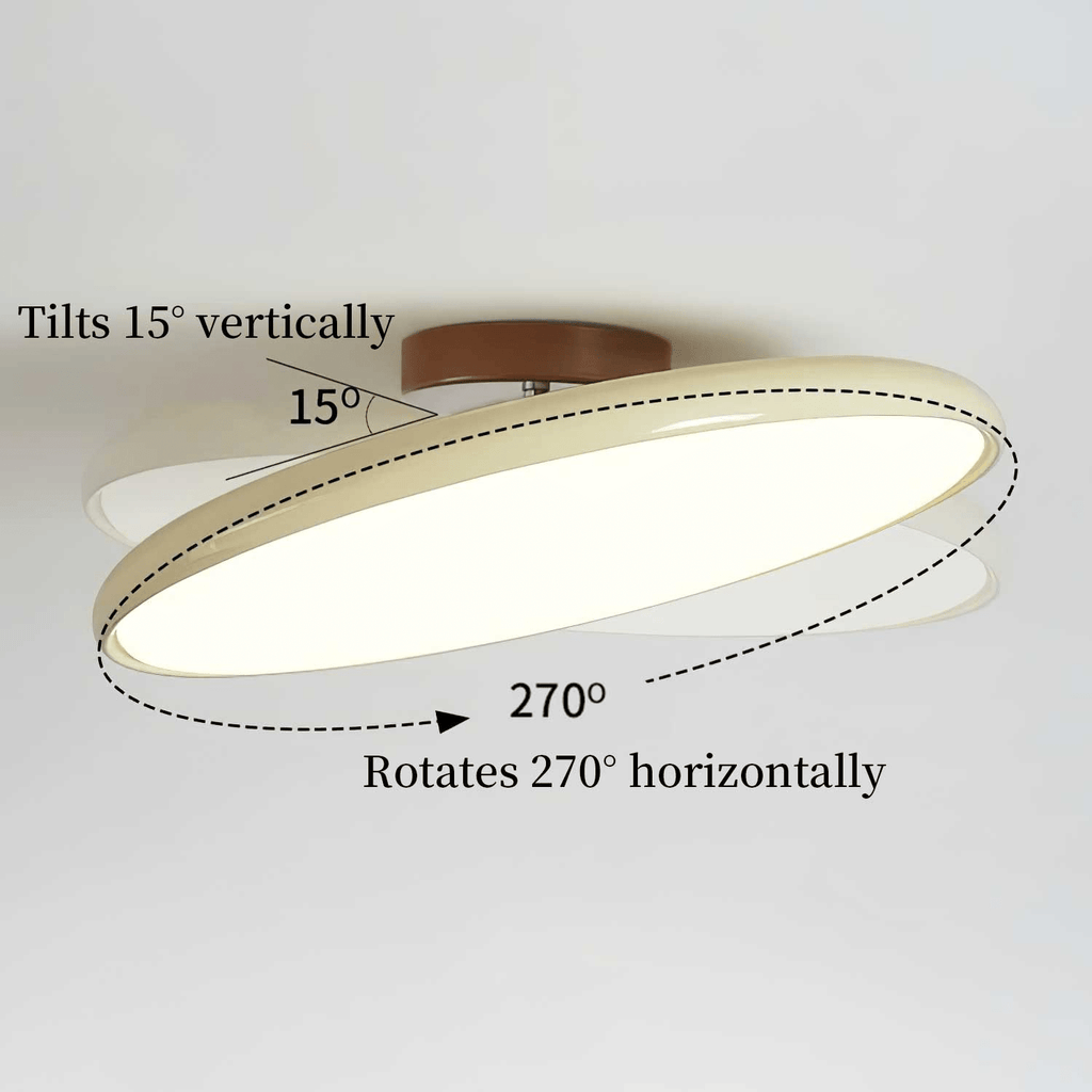 Drift Adjustable Semi Flush Mount Sloped Ceiling Light