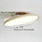 Drift Adjustable Semi Flush Mount Sloped Ceiling Light