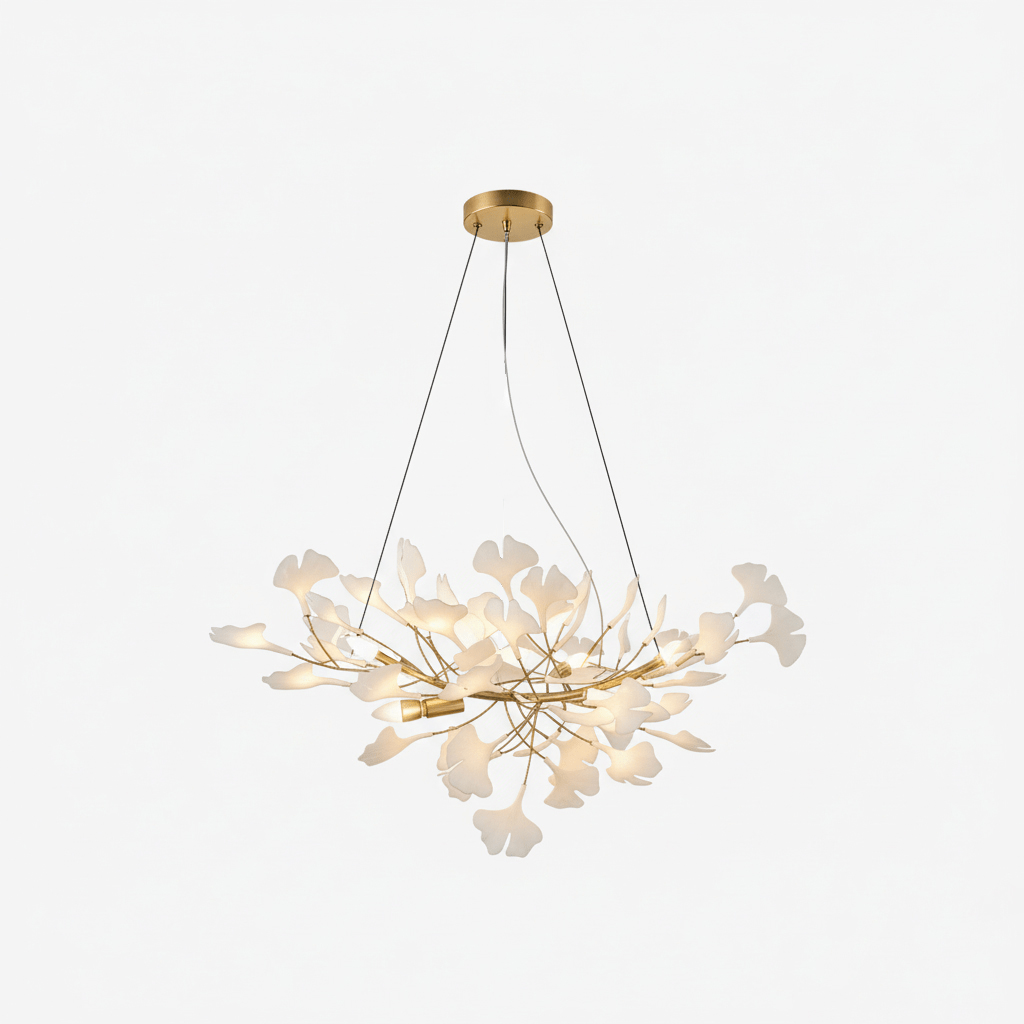 Horizon Bloom Ginkgo Leaf Branch Chandelier
