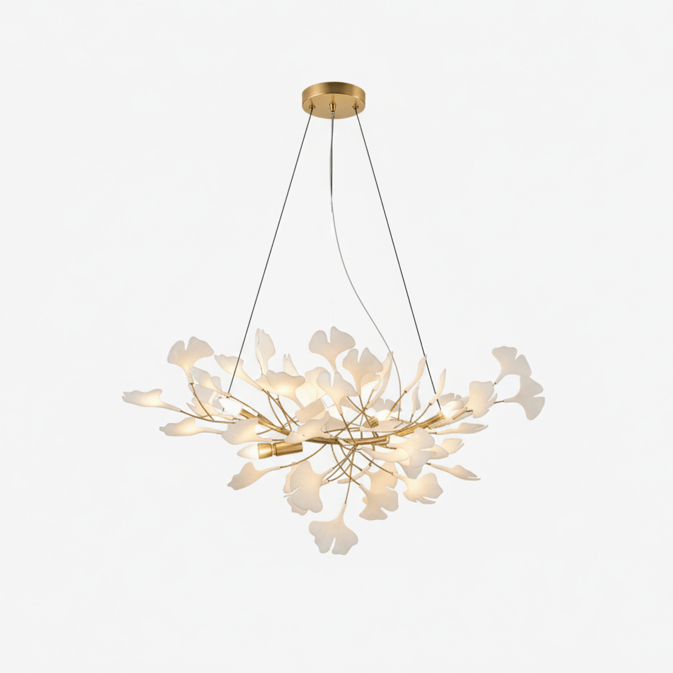 Horizon Bloom Ginkgo Leaf Branch Chandelier