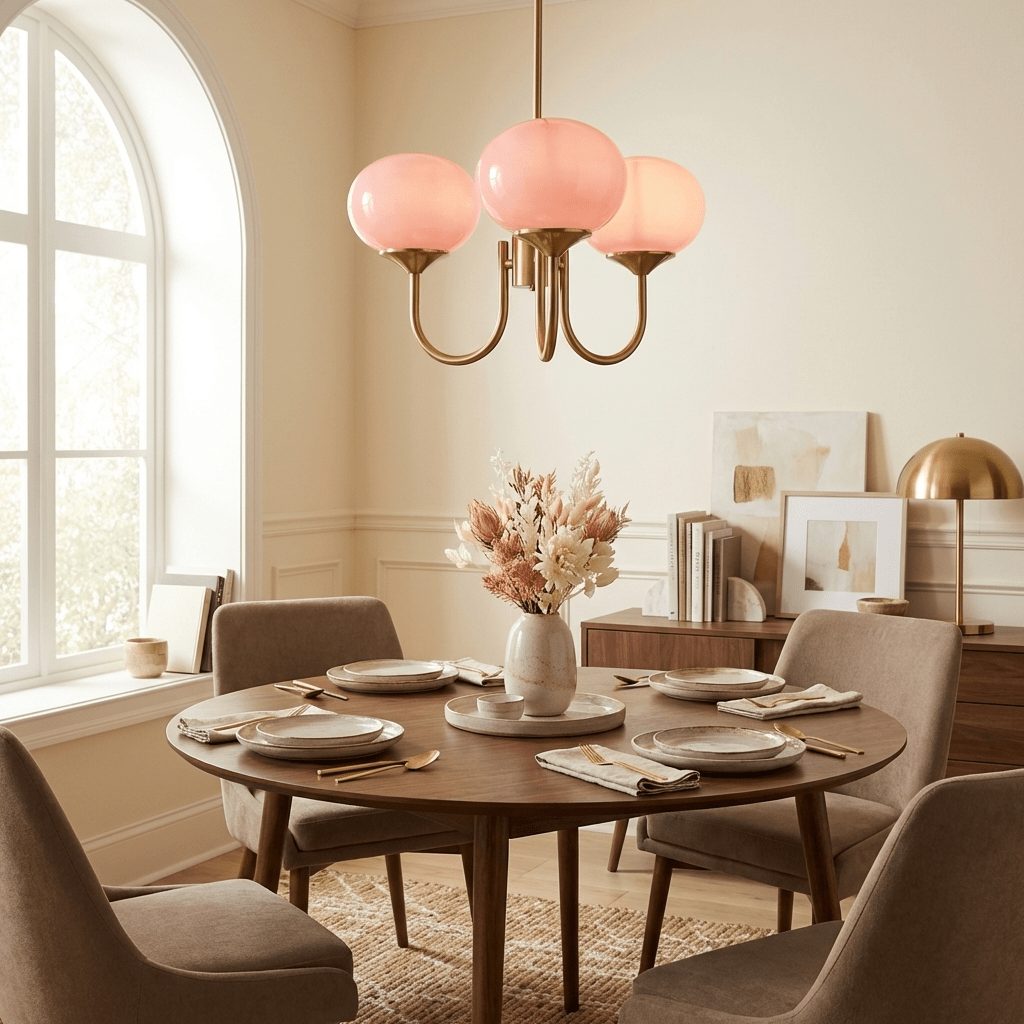 Marshmallow Glass Globe Chandelier