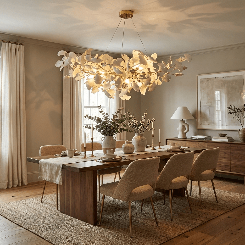 Horizon Bloom Ginkgo Leaf Branch Chandelier