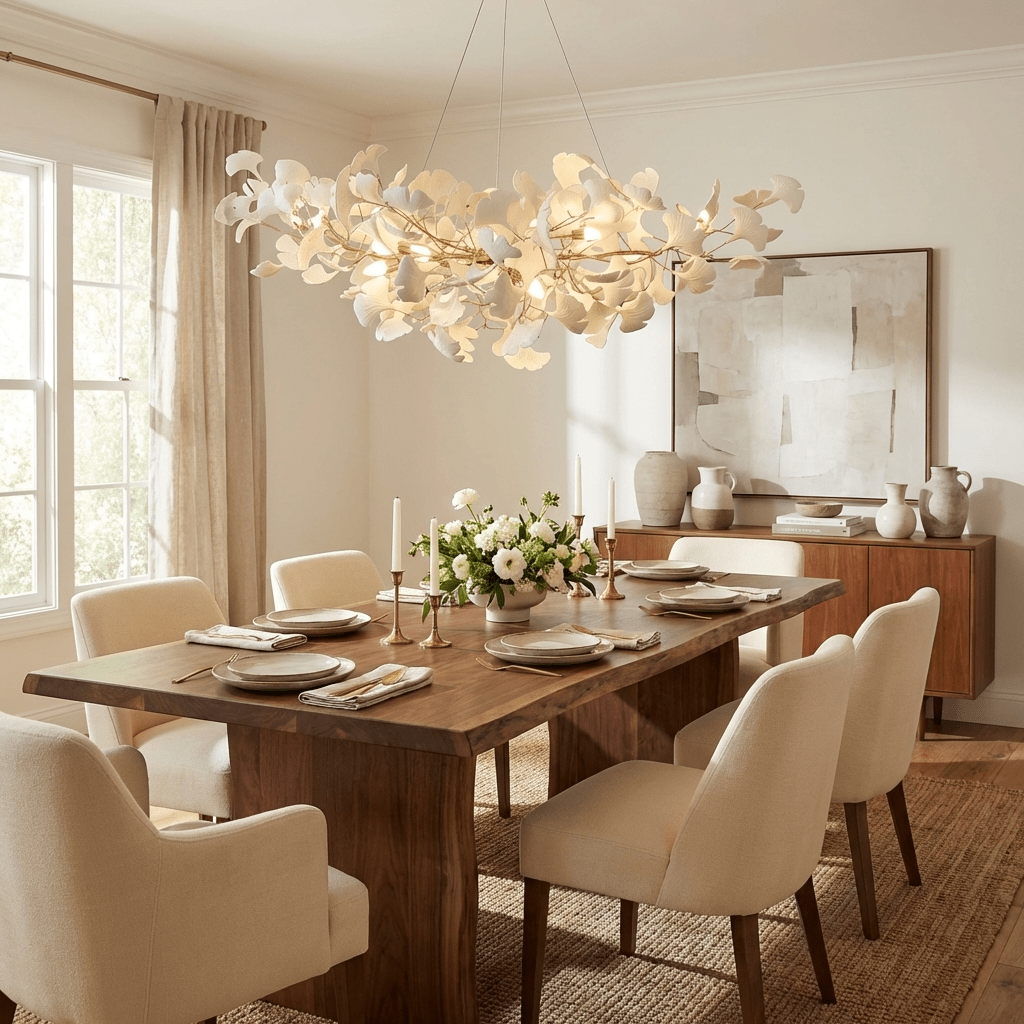 Horizon Bloom Ginkgo Leaf Branch Chandelier