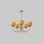 Marshmallow Glass Globe Chandelier