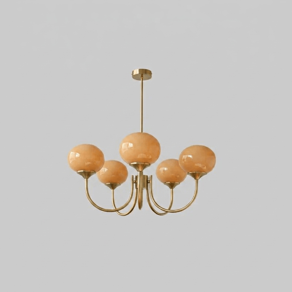 Marshmallow Glass Globe Chandelier