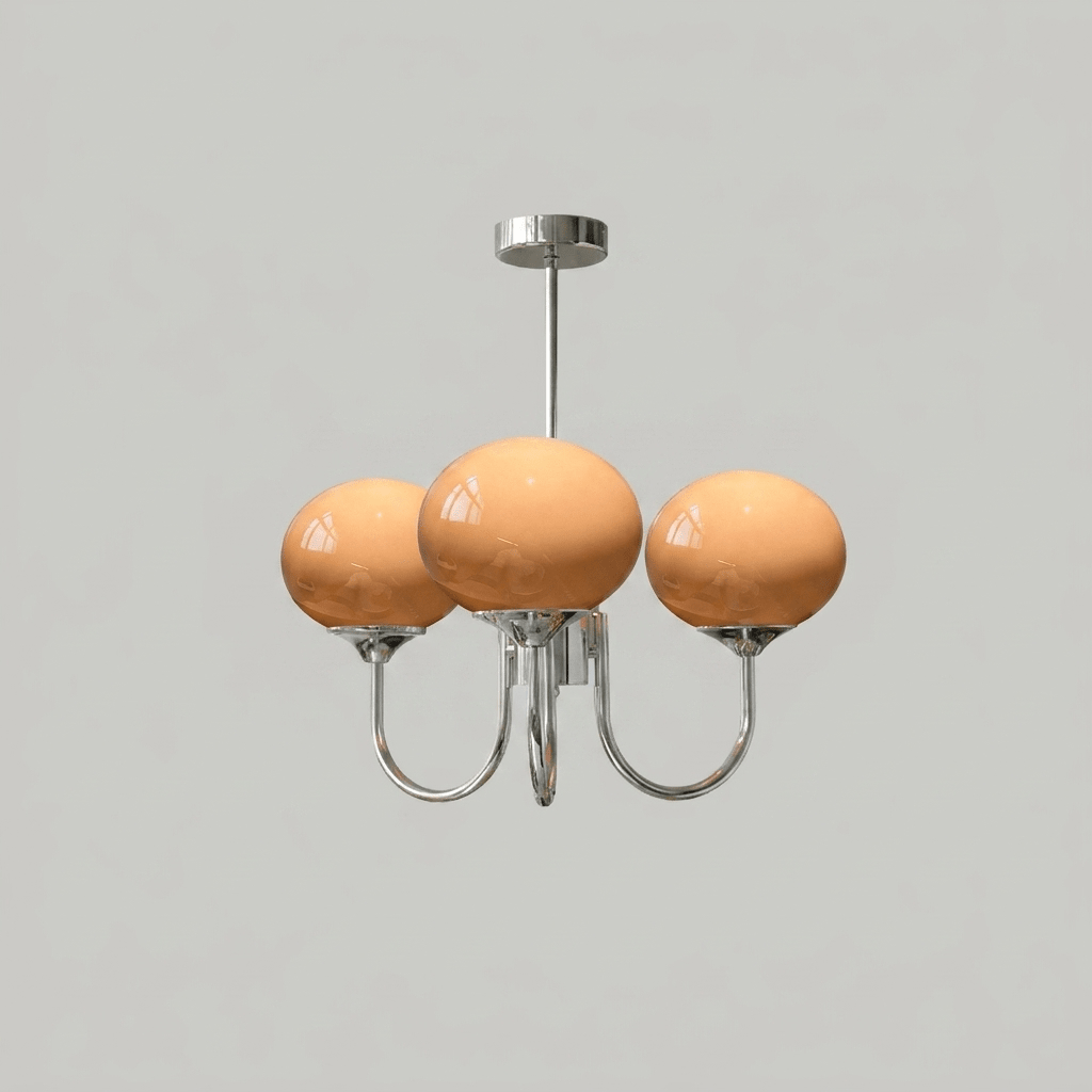 Marshmallow Glass Globe Chandelier