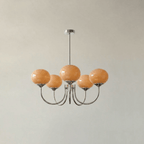 Marshmallow Glass Globe Chandelier