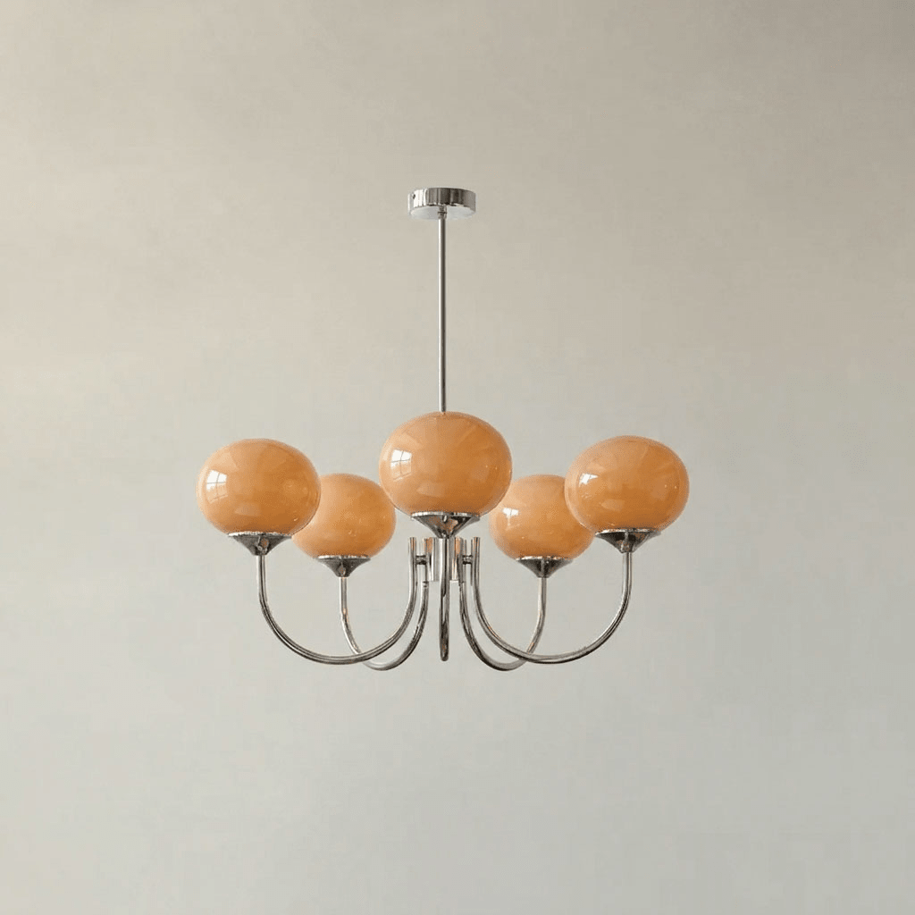 Marshmallow Glass Globe Chandelier