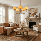 Marshmallow Glass Globe Chandelier