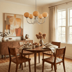 Marshmallow Glass Globe Chandelier