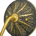 Vintage Glass Brass Margot Wall Sconce