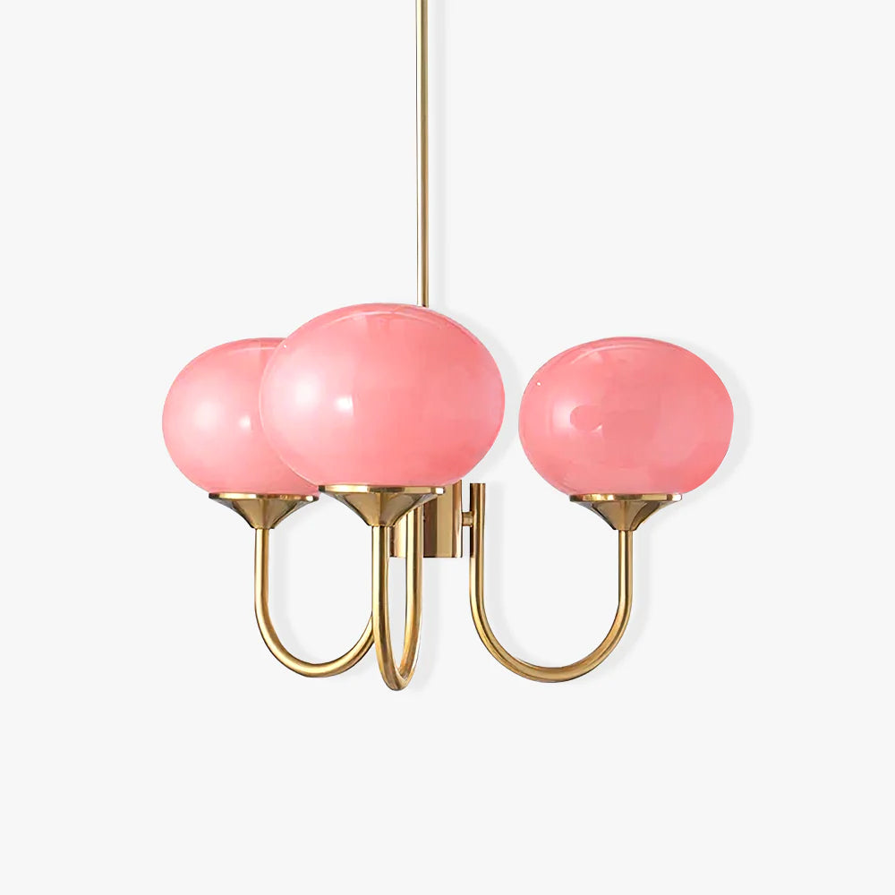 Marshmallow Glass Globe Chandelier