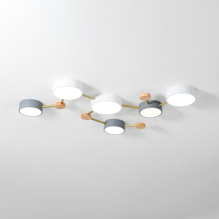 Low Profile Sputnik Flush Mount Ceiling Light