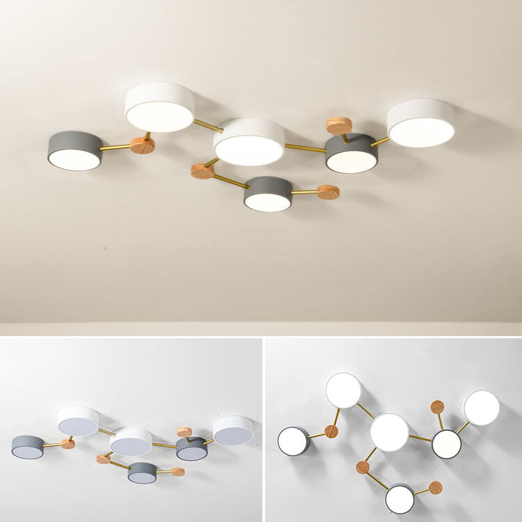 Low Profile Sputnik Flush Mount Ceiling Light