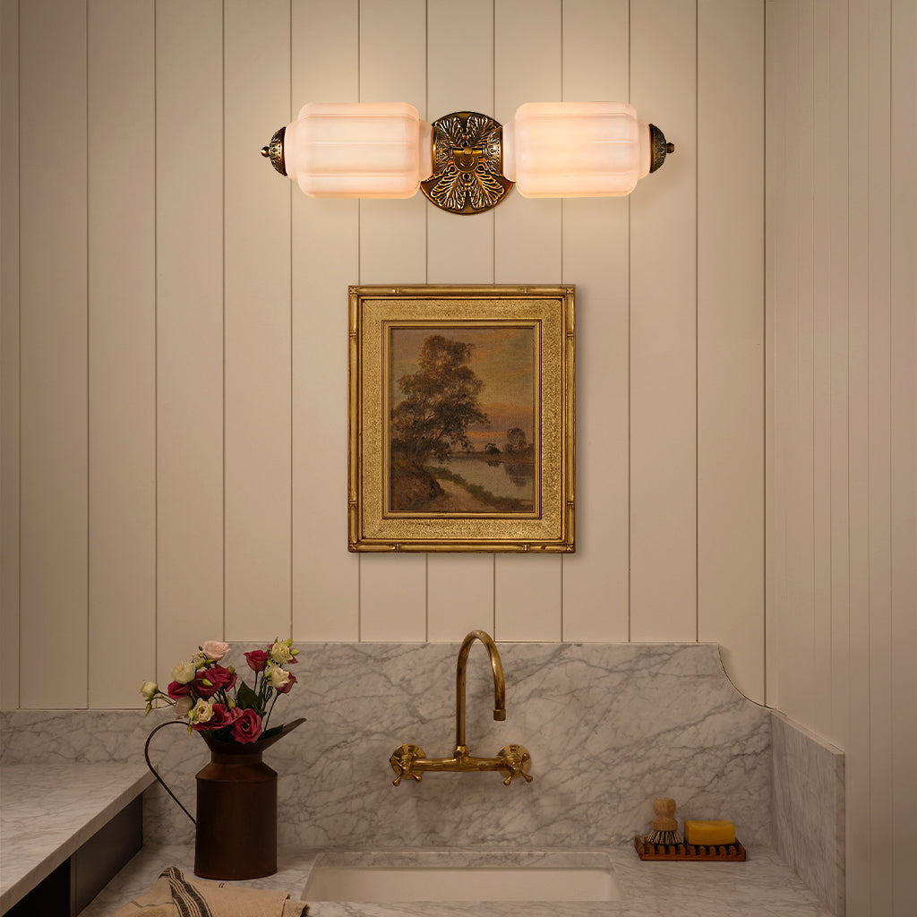 Vintage Glass Margot Vanity Light Fixture