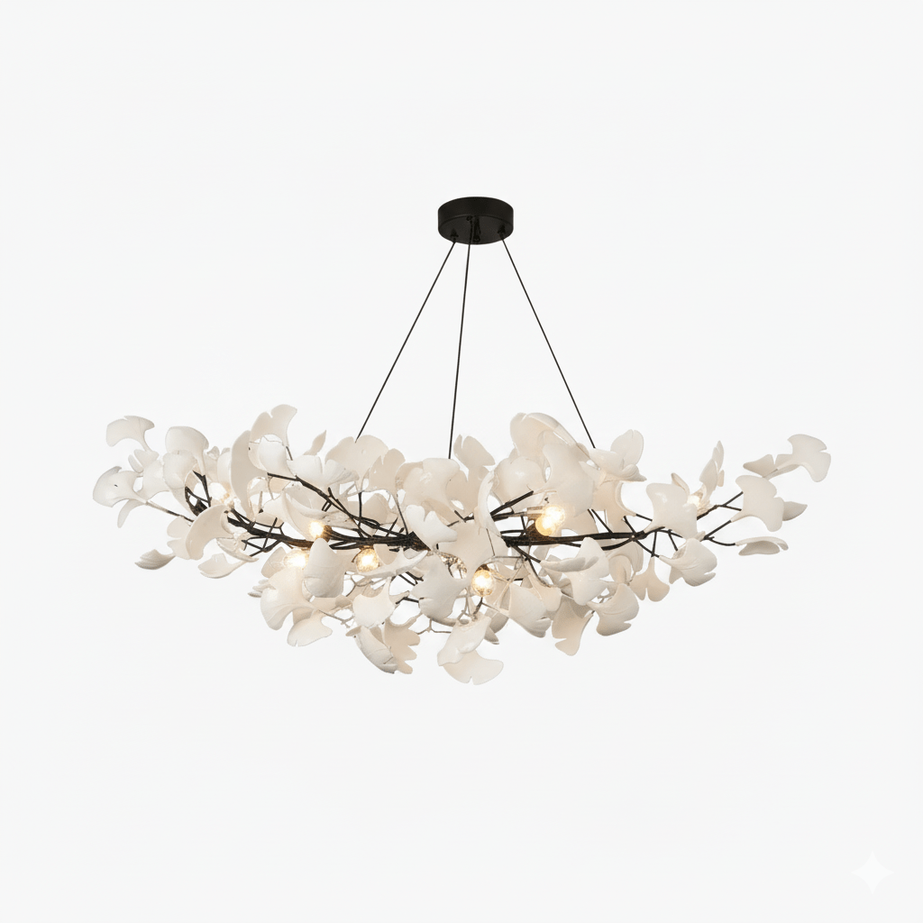 Horizon Bloom Ginkgo Leaf Branch Chandelier