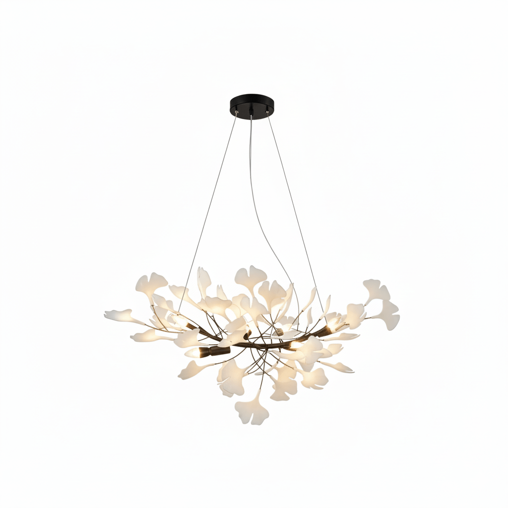 Horizon Bloom Ginkgo Leaf Branch Chandelier