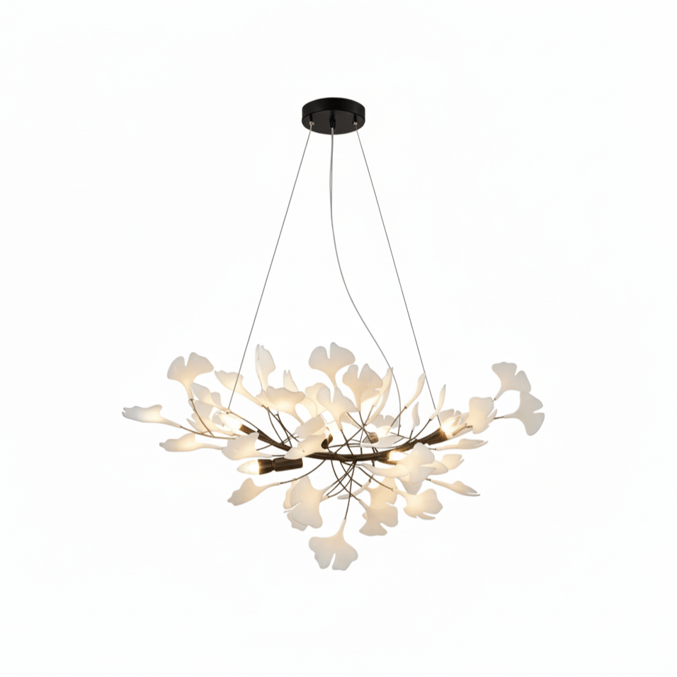 Horizon Bloom Ginkgo Leaf Branch Chandelier