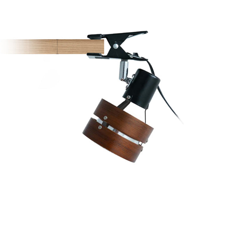 Japanese Wood Clip Table Lamp