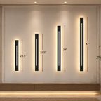 Black Vanity Bar Light Sconce