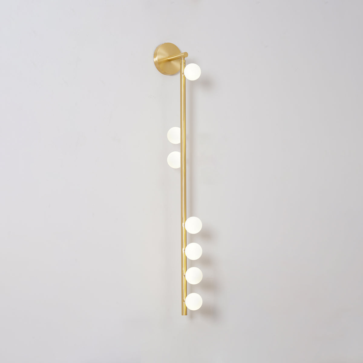 Multi Head Glass Tube Wall Sconce