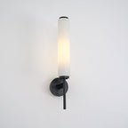 Alabaster Antique Brass Wall Sconce