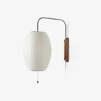 Bubble Ball Plug In Swing Arm Wall Sconce
