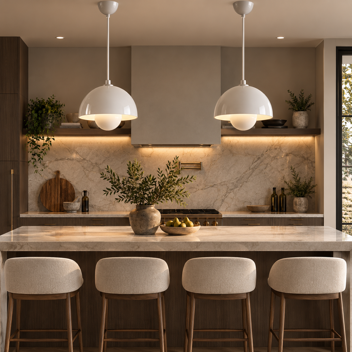 Modern Dome Hanging Kitchen Light
