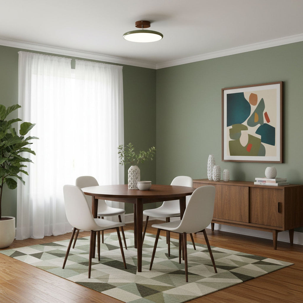 Drift Adjustable Semi Flush Mount Sloped Ceiling Light