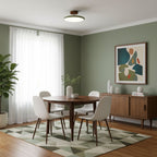 Drift Adjustable Semi Flush Mount Sloped Ceiling Light