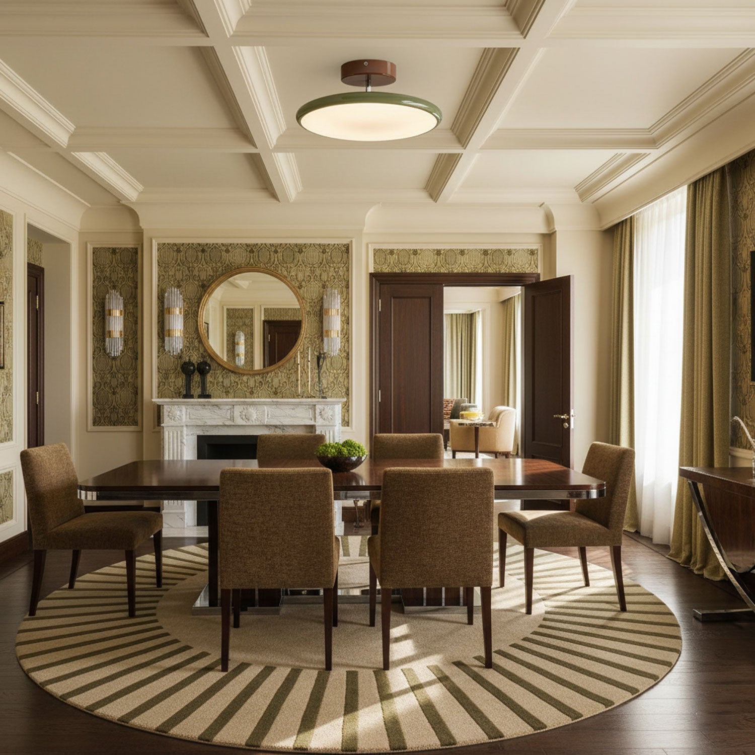 Drift Adjustable Semi Flush Mount Sloped Ceiling Light