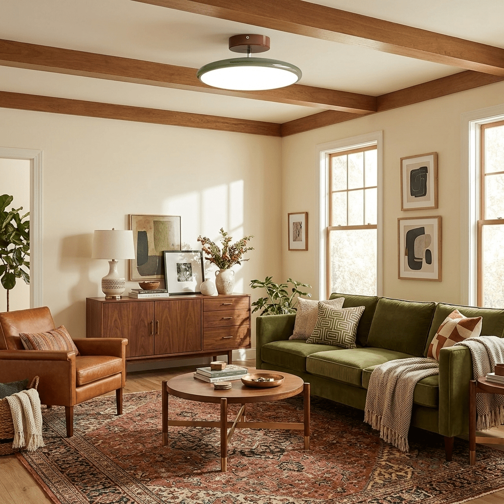 Drift Adjustable Semi Flush Mount Sloped Ceiling Light