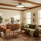 Drift Adjustable Semi Flush Mount Sloped Ceiling Light
