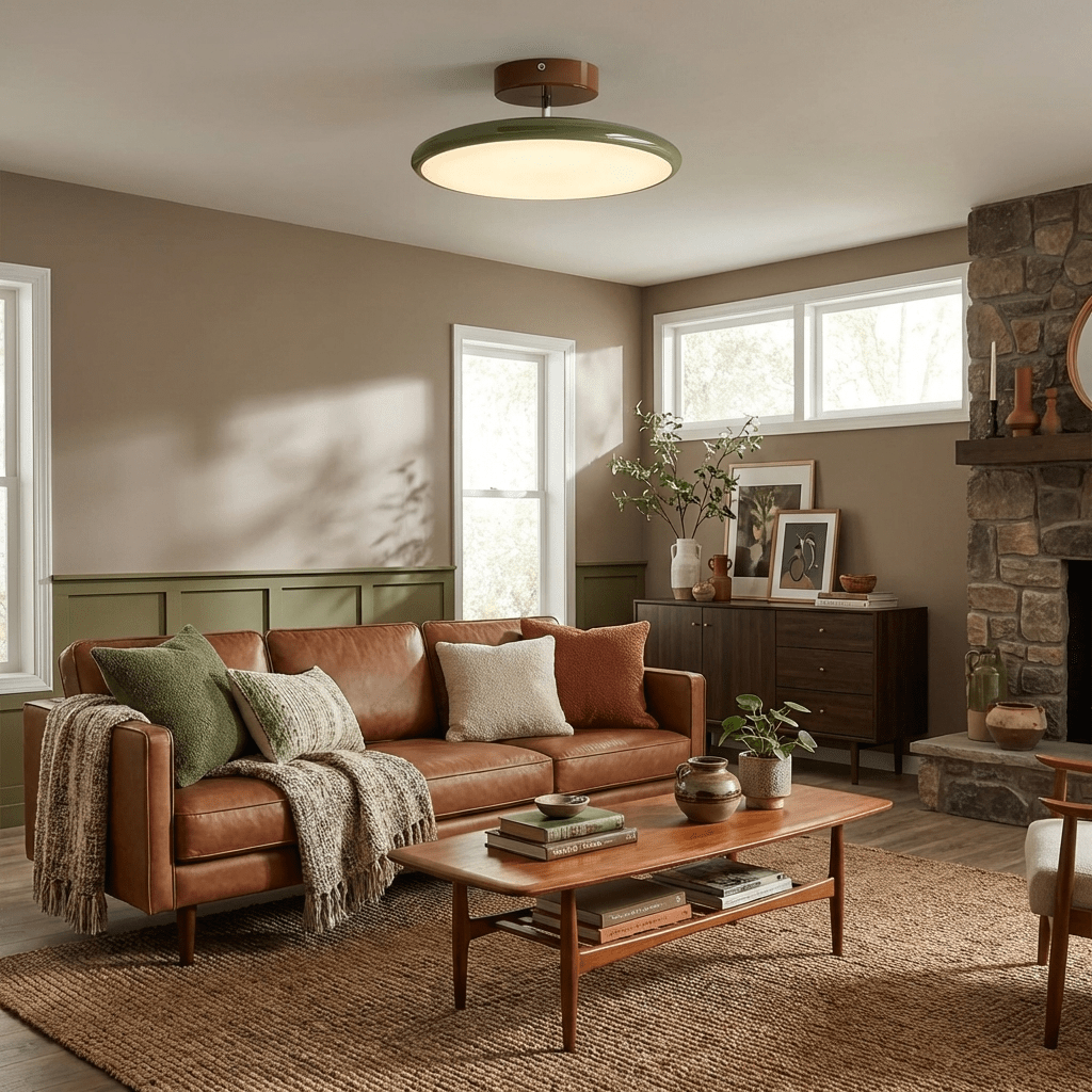 Drift Adjustable Semi Flush Mount Sloped Ceiling Light