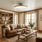 Drift Adjustable Semi Flush Mount Sloped Ceiling Light