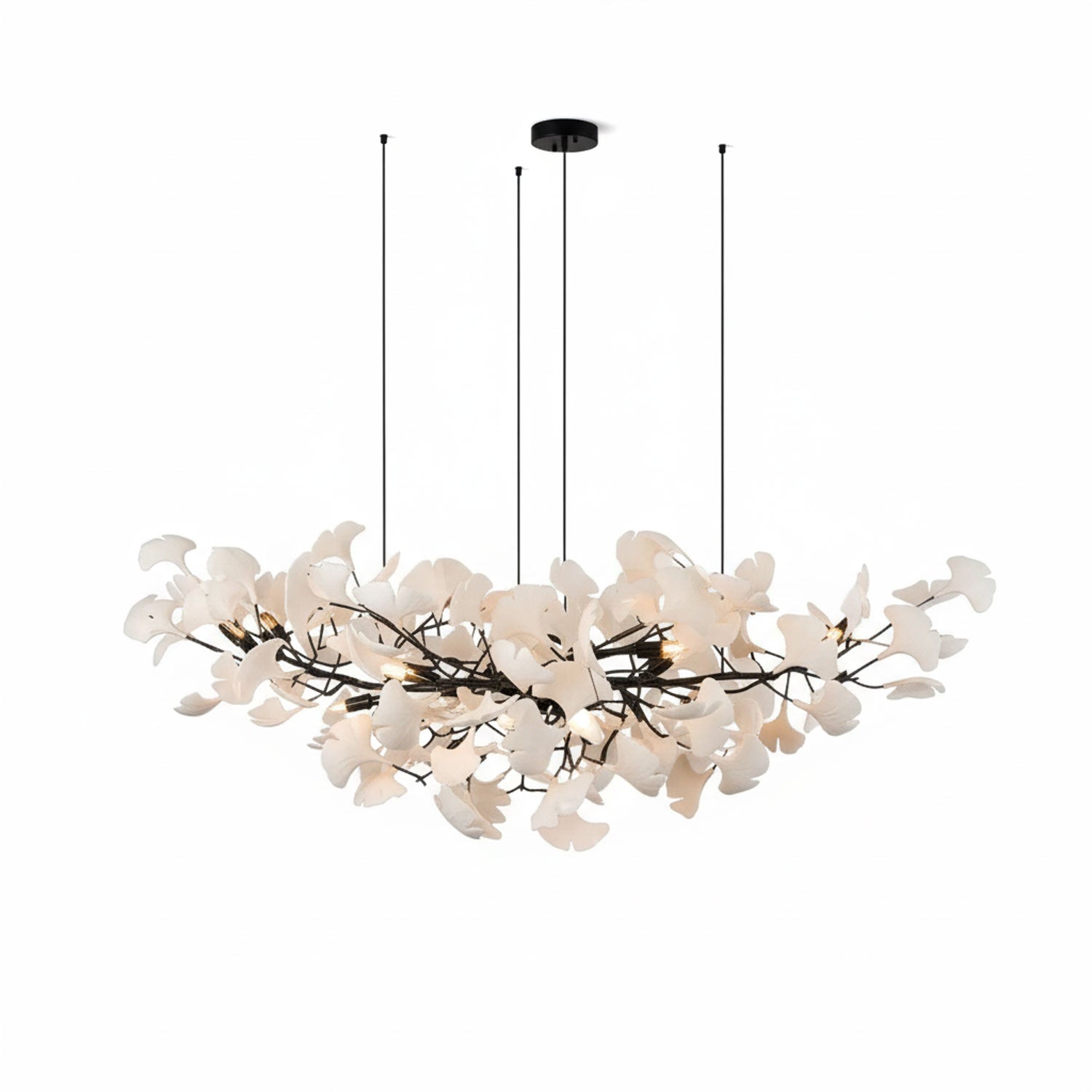 Horizon Bloom Ginkgo Leaf Branch Chandelier