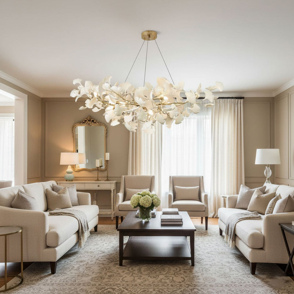 Horizon Bloom Ginkgo Leaf Branch Chandelier