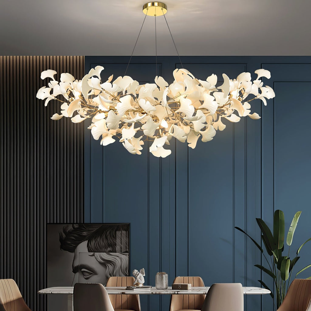 Horizon Bloom Ginkgo Leaf Branch Chandelier
