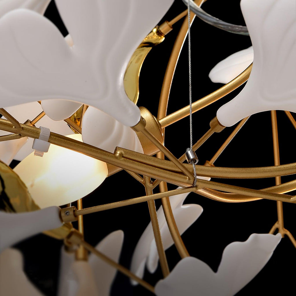 Horizon Bloom Ginkgo Leaf Branch Chandelier