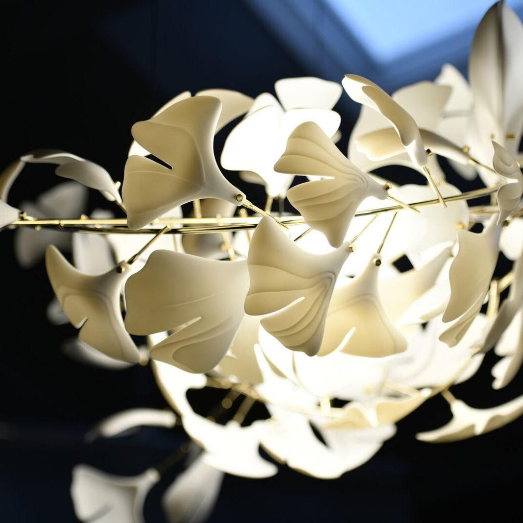 Horizon Bloom Ginkgo Leaf Branch Chandelier