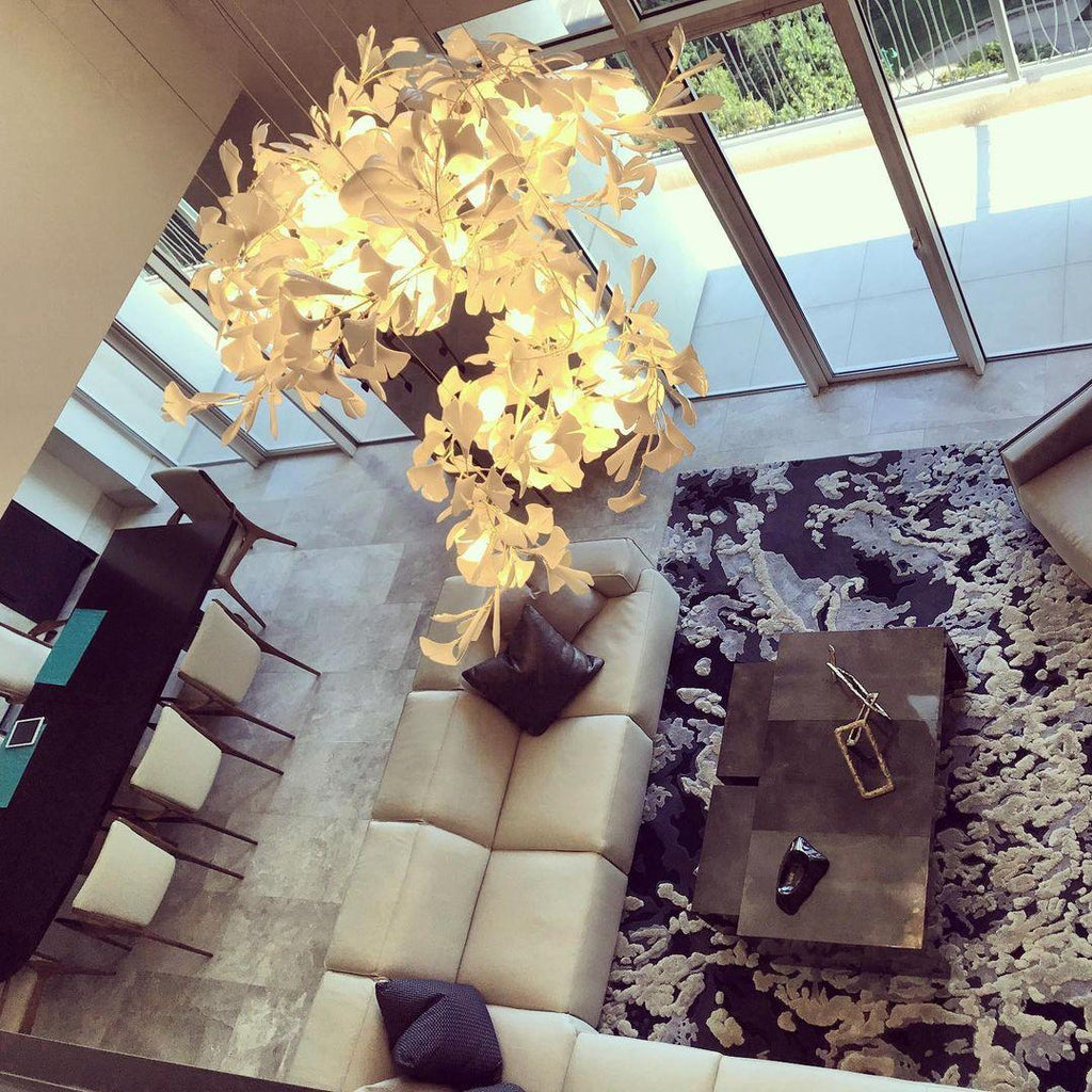Horizon Bloom Ginkgo Leaf Branch Chandelier