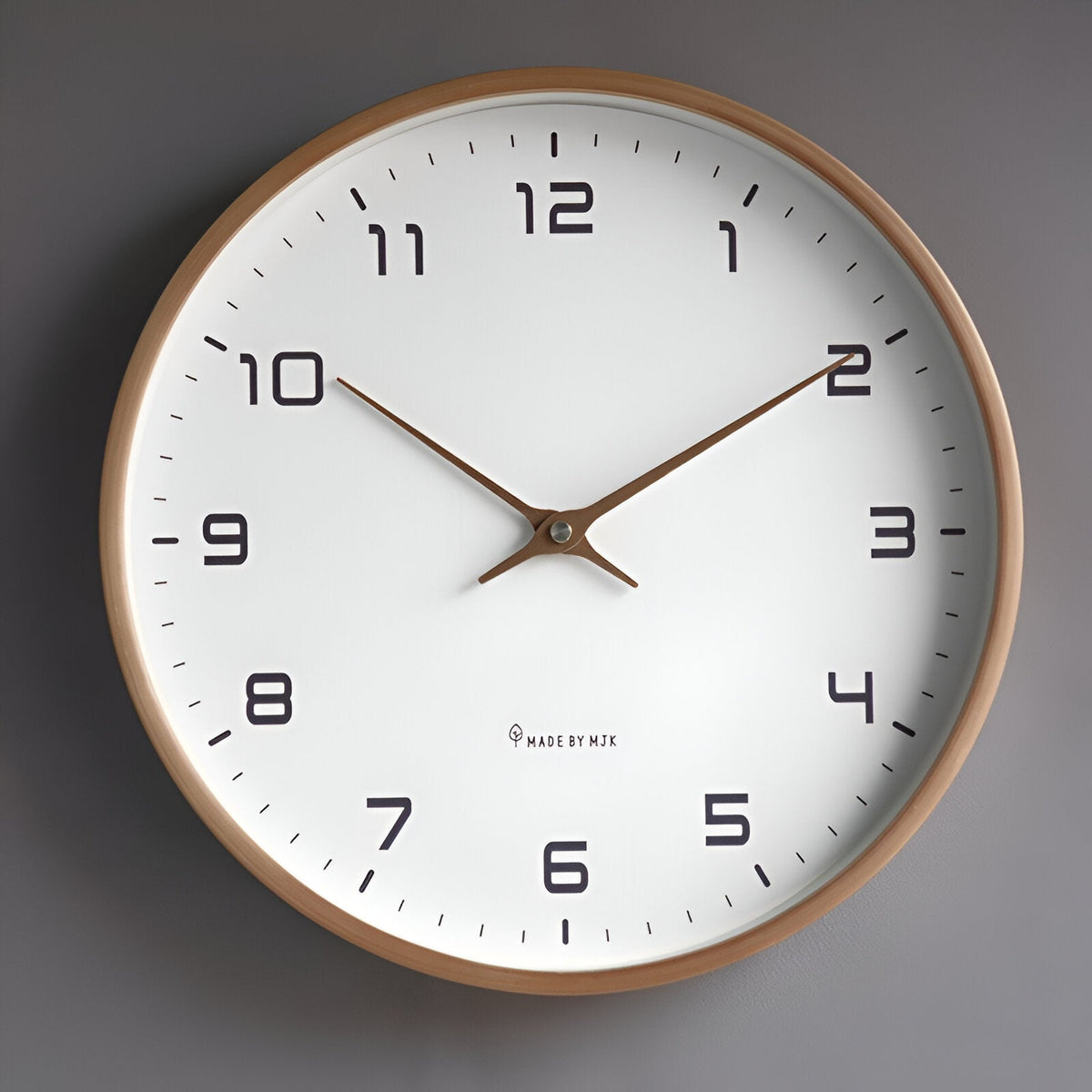 Nordic Minimalist Wood Wall Clock