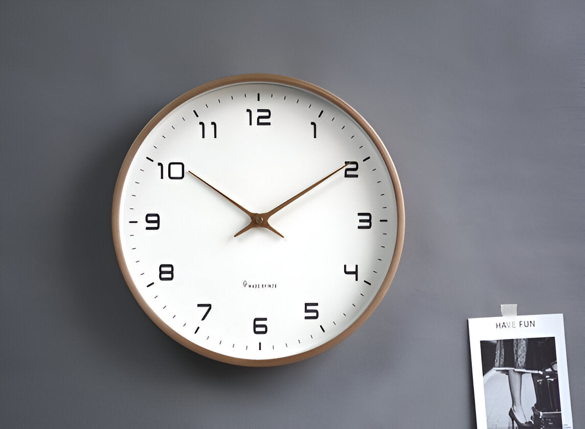 Nordic Minimalist Wood Wall Clock