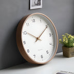 Nordic Minimalist Wood Wall Clock