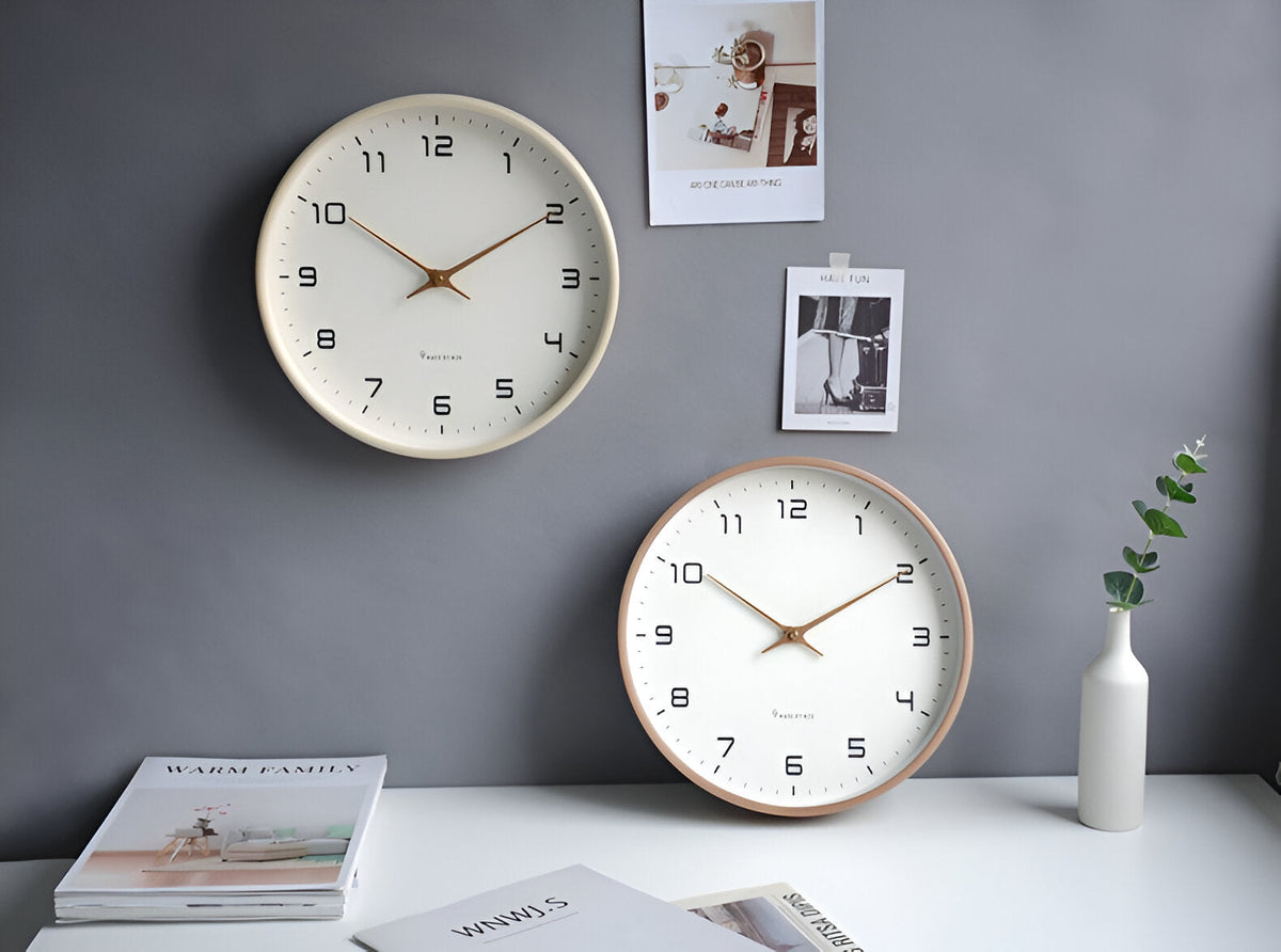 Nordic Minimalist Wood Wall Clock