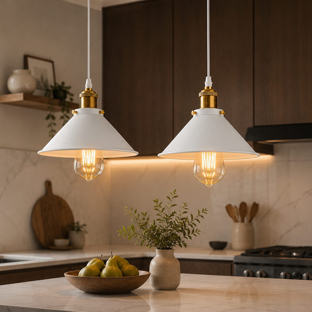 Vintage Industrial Cone Pendant Light